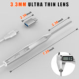 3.3mm Rigid Endoscope Camera with light, Industrial Grade HD Inspection Camera for Machinery & Pipeline