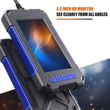 Industrial Endoscope Camera 4.3" IPS Screen HD1080P Single Dual Lens Pipe Car Inspection Borescope IP68 Waterproof LEDs 2600mAh