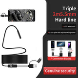 High definition Android mobile phone endoscope camera for industrial vehicle inspection, pipe, air conditioner, engine probe, adjustable lighting, 8mm, 5mm