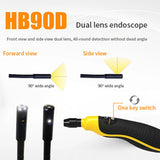 Factory Customized 9MM Dual Lens 3.7mm Endoscope Camera IP67 Sewer Industrial Borescope with 3.5Inch Display Inspection Ca