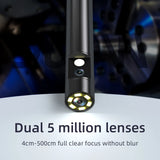 Handheld Wifi Industrial 5.5mm Endoscope Camera Ip67 Waterproof Wifi Borescope Inspection Camera hd Video Daul Lens Endoscopic