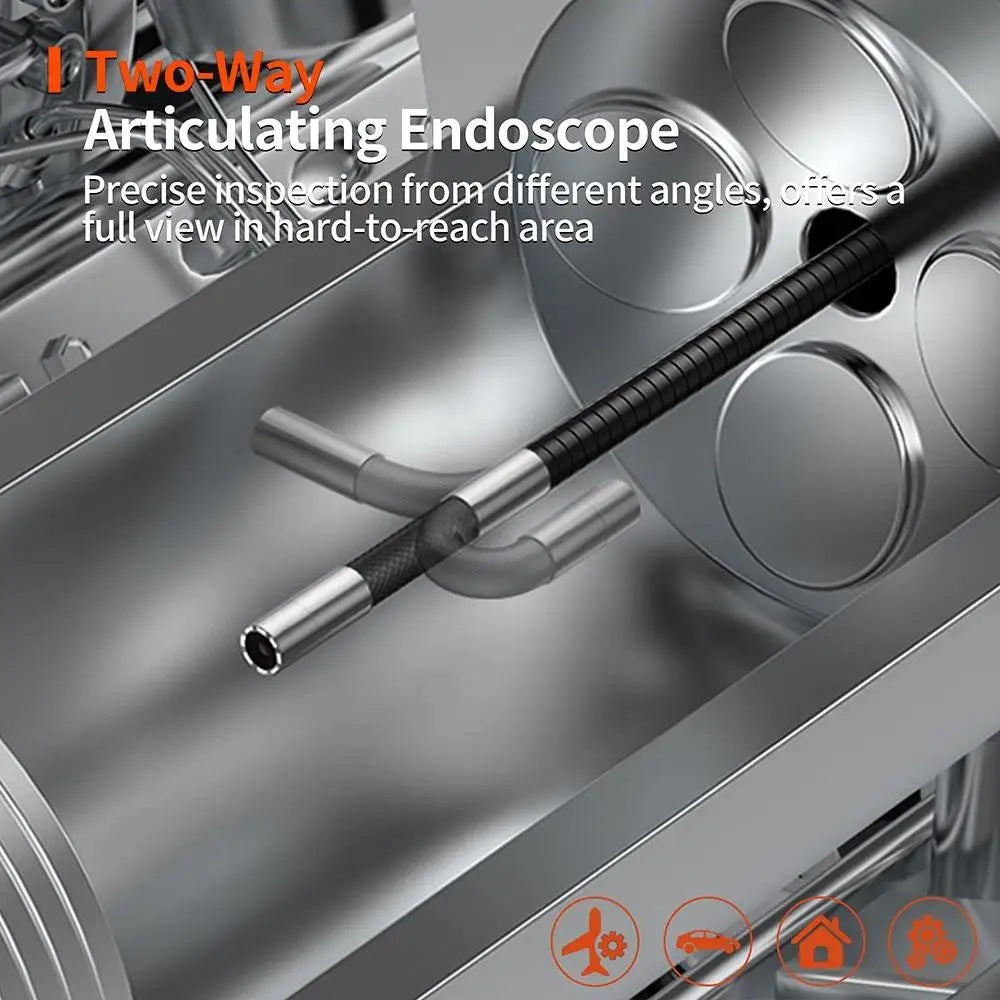 4.3 inch 360 degree rotation handheld endoscope with screen, 6mm, 3.9mm, 6.5mm, single lens and dual lens, IP67