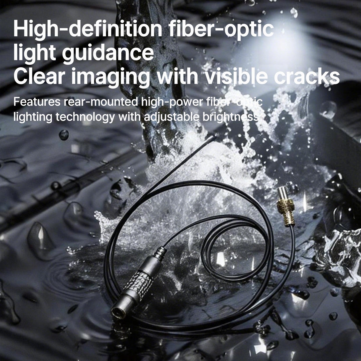 2mm，1.6mm，0.95mm industrial endoscope camera with light and fiber waterproof Endoscope for detecting burrs in industrial cavities