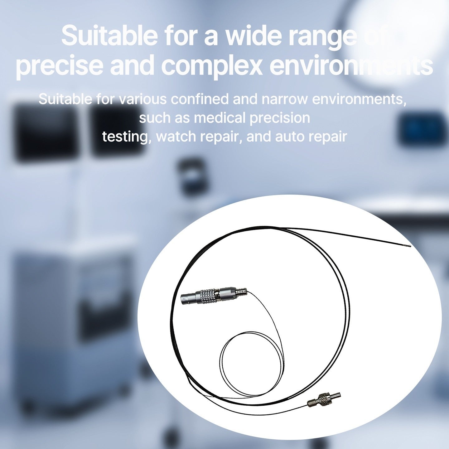 2mm，1.6mm，0.95mm industrial endoscope camera with light and fiber waterproof Endoscope for detecting burrs in industrial cavities