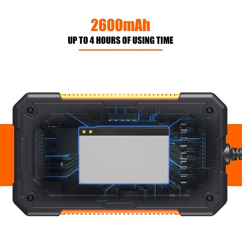 IP68 Waterproof LEDs 2600mAh Industrial Endoscope Camera 4.3" IPS Screen HD1080P Single Dual Lens Pipe Car Inspection Borescope