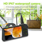 Borescope Endoscope 4.5 Inch Ips Color Screen Ip67 1080p Single Lens 3.9/5.5/8.0mm Double Lens 5.5/7.0/7.9mm Auto Focus 12.0mm