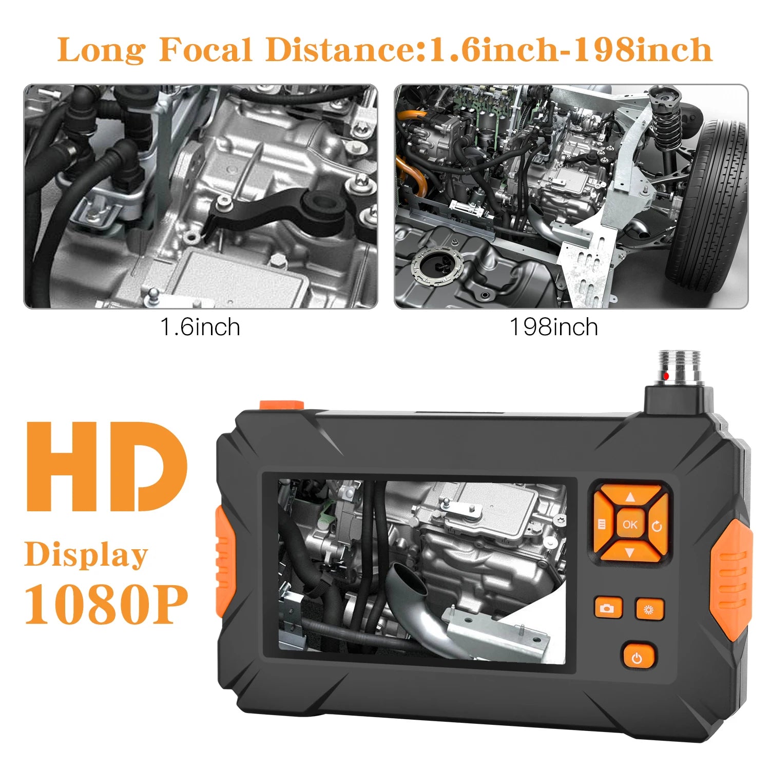 Factory 3.9mm/8mm 1 Meter Car Auto Repair Digital Borescope Camera 5.5mm IP67 Waterproof Pipe Automotive Endoscope Camera