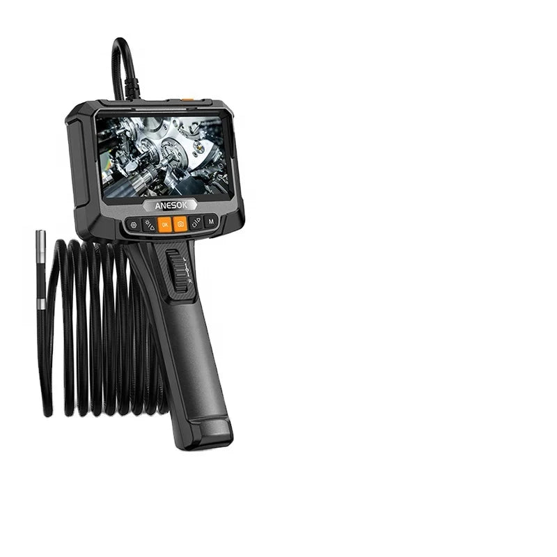 S10 Pipe Endoscope Dual-lens 360 Degrees Industrial Steerable Endoscope High-definition Camera Car Maintenance Engine Detection
