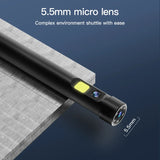 hot selling endoscope 5.5mm snake scope IP67 waterproof automotive borescope snake camera with light borescope inspection camera