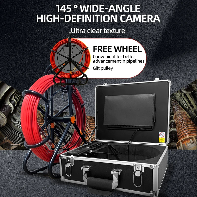 20M-50M 9inch23mm HD Camera IP68 Waterproof Industrial Endoscope 7mm Pipe and Cable 9 Inch Drain Sewer Pipe Inspection Camera