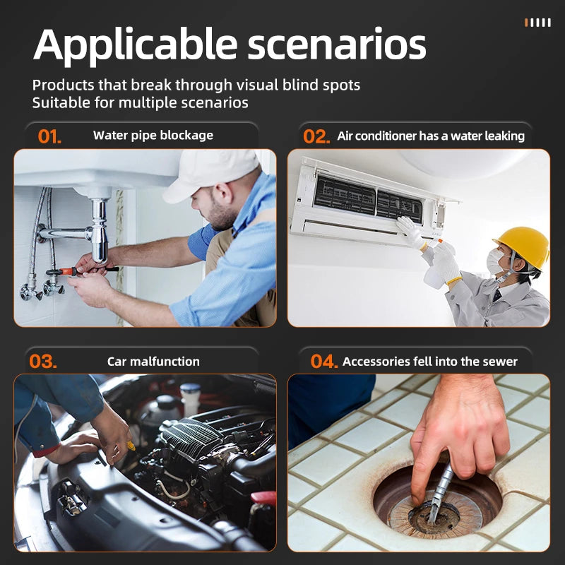 Inspection Digital Borescope Camera HD Quality Video Endoscope Flexible Borescope 5inch Monitor Industrial Endoscope