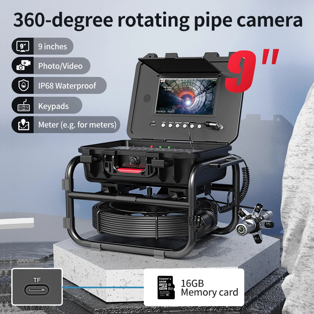 CCTV 管道检测 IP68 防水 512HZ 定位器 视频管道检测内窥镜摄像头 排水管管道I