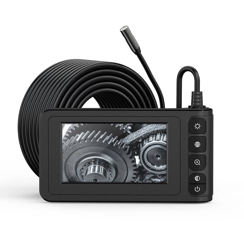 Industrial Endoscope Camera 4.3" IPS Screen HD1080P Single Dual Lens Pipe Car Inspection Borescope IP68 Waterproof LEDs 2600mAh