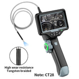 2.8mm Diameter 1.2m 180 Degree Industrial Articualated Borescope Industrial Endoscopy Mini Camera for Engine Inspect Repail Tool