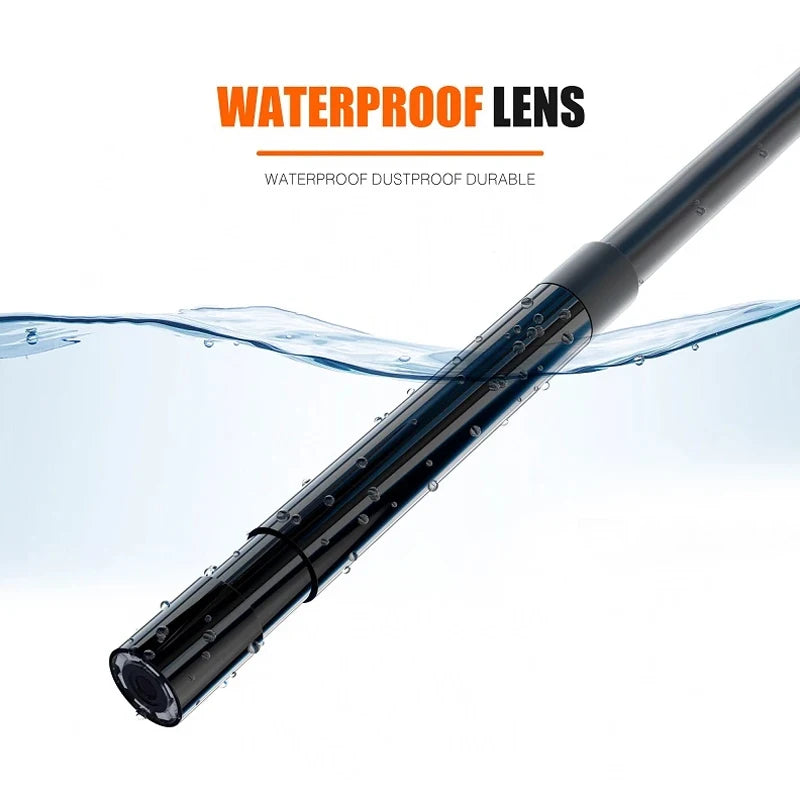 Industrial Endoscope Camera 4.3" IPS Screen HD1080P Single Dual Lens Pipe Car Inspection Borescope IP68 Waterproof LEDs 2600mAh